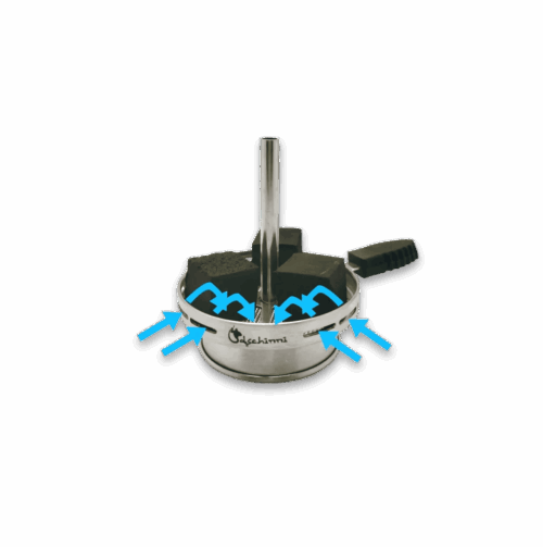 Dschinni Vulcan Air - Edelstahl Kaminaufsatz – Bild 2