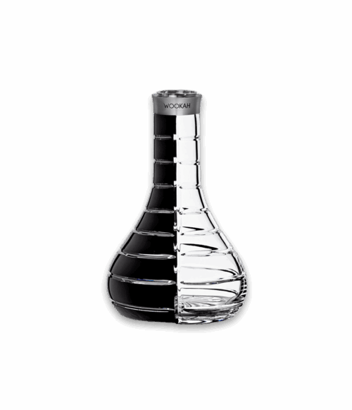 Wookah Vase - Mastercut Striped Black/White