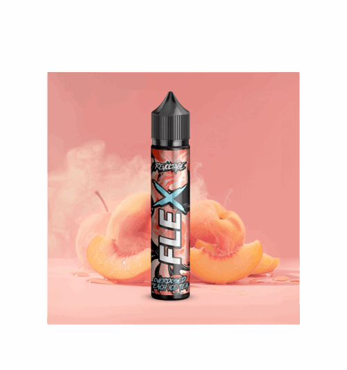 Flex Revoltage Overdosed  Aroma 10ml - Peach Ice Tea – Bild 2