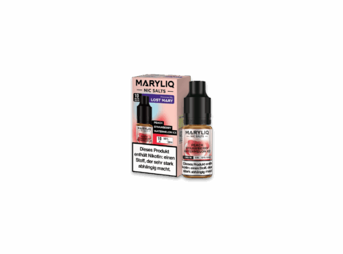 Maryliq Liquid 10ml - Peach Strawberry Watermelon Ice 10mg – Bild 2