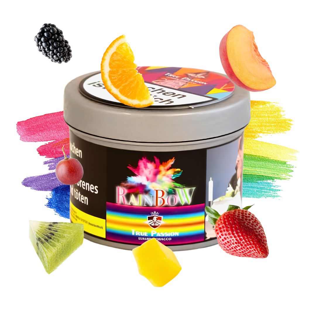 True Passion shihsa Tabak 200g - Rainbow True Passion Shisha Tabak 200g - Rainbow – Bild 1