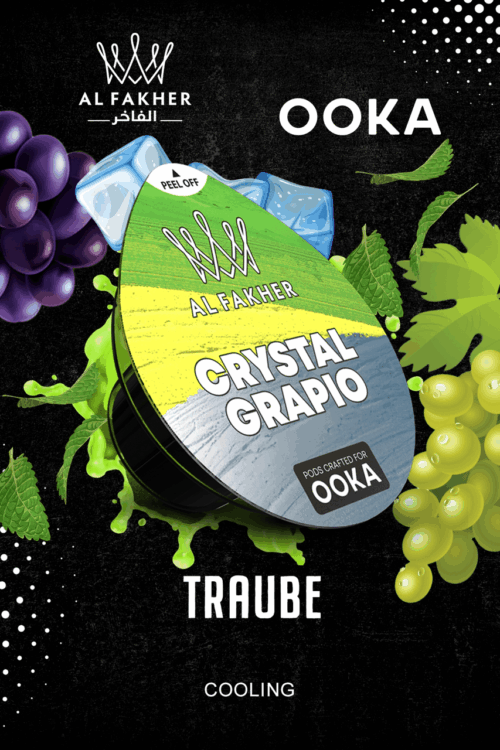 Al Fakher OOKA Pod Tabak 10g - Crystal Grapio – Bild 2