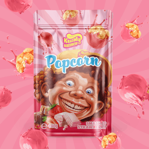 Krusty Krunch Popcorn 140g - Smashed Strawberry – Bild 2