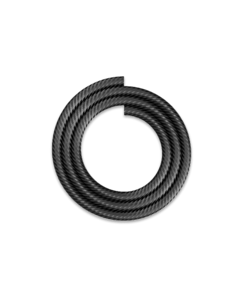 Moze Silikonschlauch Soft Touch  - Carbon Schwarz