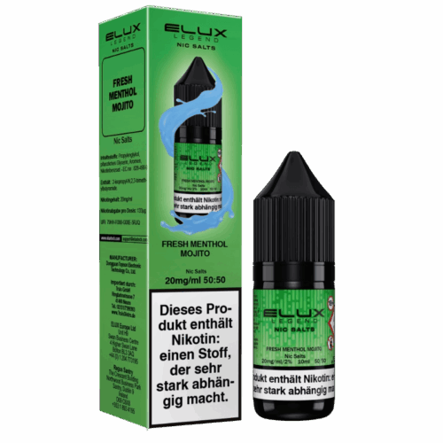 Elux Liquid 10ml Nikotinsaltz 20mg - Fresh Menthol Mojito – Bild 2