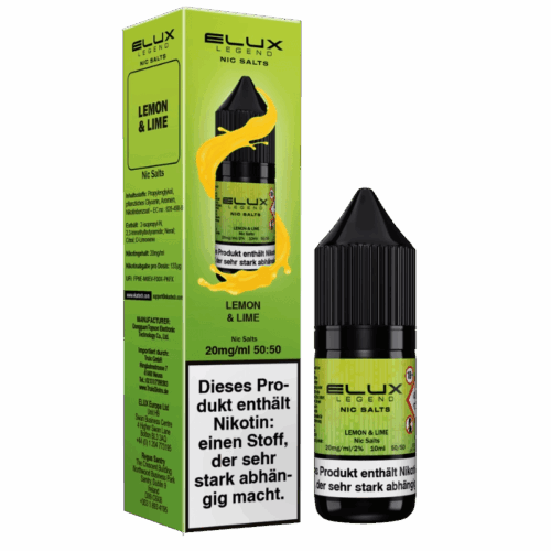 Elux Liquid 10ml Nikotinsaltz 10mg - Lemon Lime – Bild 2