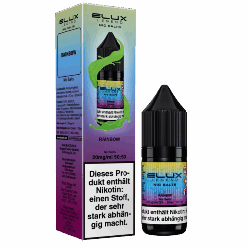Elux Liquid 10ml Nikotinsaltz 10mg - Rainbow – Bild 2