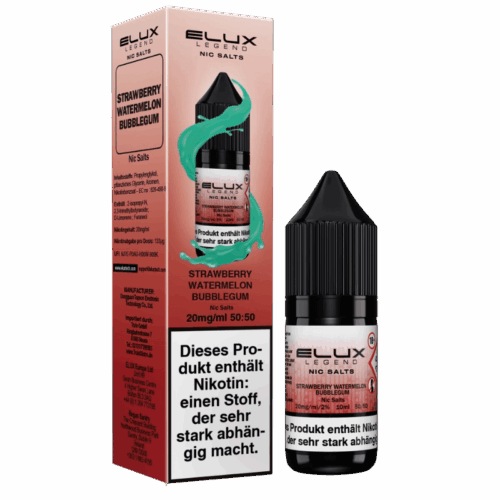 Elux Liquid 10ml Nikotinsaltz 20mg - Strawberry Watermelon Bubblegum – Bild 2