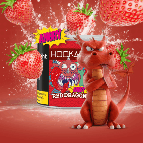 Hookain Shisha Tabak 200g - Angry Red Dragon – Bild 2