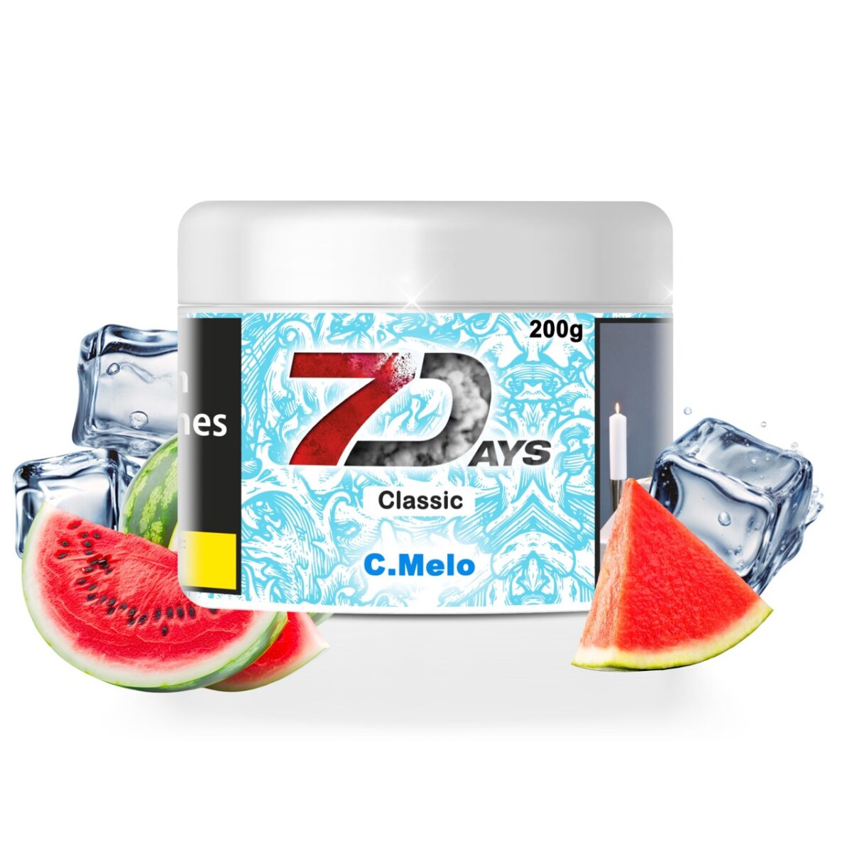 7Days Shisha Tabak 200g - C.Melo – Bild 1