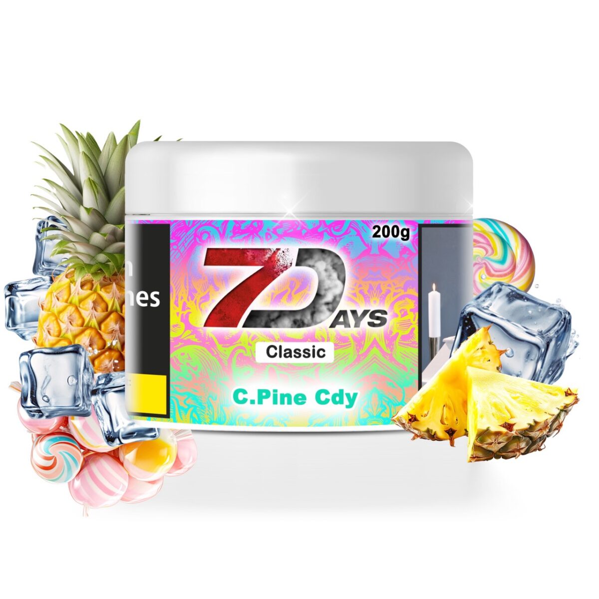 7Days Shisha Tabak 200g - C.Pine Cdy – Bild 1