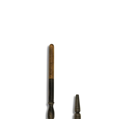 Dampfbock  Veganes Lederschlauch Dou - Natur Braun/Metall Grau – Bild 2