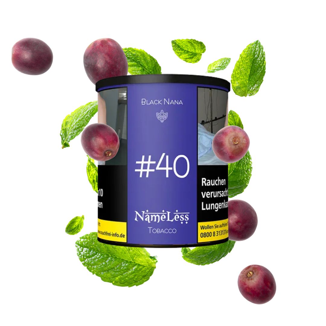 Namless Tabak 1000g - #40 Black Nana (2) Namless Shisha Tabak 1000g - #40 Black Nana – Bild 1